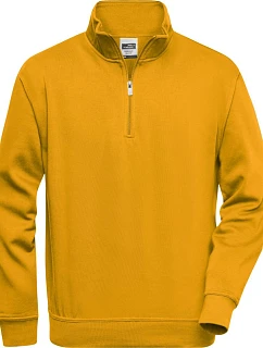Daiber JN 831 Pracovní mikina s 1/4 zipem 02.0831 gold yellow