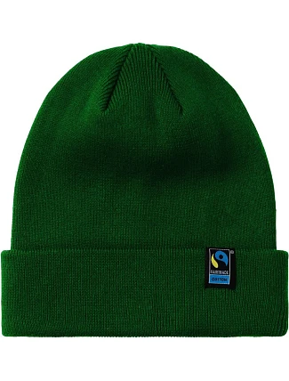 Neutral O 93055 Pletená bio fairtrade čepice 77.9355 bottle green