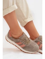 Dámské tenisky z přírodního semiše tmavě zelené Marceline