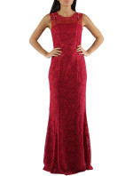 Společenské a plesové šaty krajkové dlouhé luxusní CHARM'S Paris červené - Červená - CHARM'S Paris