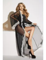 Sexy župan Ardea long robe černý - Lume di Luna Sexy župan Ardea long robe černý - Lume di Luna
