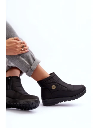 Dámské zimní boty s podšívkou černé Helis