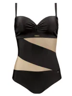 Dámské jednodílné plavky Gold 6 S8030CH2-19 černé - Self Dámské jednodílné plavky Gold 6 S8030CH2-19 černé - Self