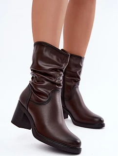 Dámské boty na podpatku na zip model 232064 Step in style