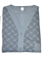 Pánské rozepínací pyžamo Gucio 854 dł/r 4XL-5XL Pánské rozepínací pyžamo Gucio 854 dł/r 4XL-5XL
