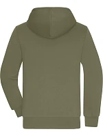 Daiber JN 1320 Pánská mikina s kapucí "Sherpa" 02.1320 olive/nature