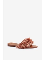 Ploché Dámské Žabky S Trosovémi Špinavě Růžové Rialle Ploché Dámské Žabky S Trosovémi Špinavě Růžové Rialle