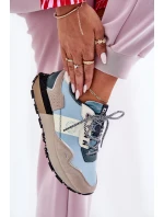 Dámské Semišové Tenisky Big Star RR274245 HI-POLY SYSTEM Šedo-Modré Dámské Semišové Tenisky Big Star RR274245 HI-POLY SYSTEM Šedo-Modré