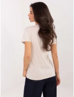 Tričko D12048M02556K light beige Tričko D12048M02556K light beige