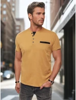 Pánská polokošile ala khaki FashionStreet RX5632