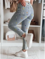 Dámské džíny slim fit kalhoty SHINYFIT stars blue FashionStreet UY2452 Dámské džíny slim fit kalhoty SHINYFIT stars blue FashionStreet UY2452