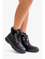 Dámské Zateplené Kotníkové Boty Traperky Na Zip Černé Mevanisa Dámské Zateplené Kotníkové Boty Traperky Na Zip Černé Mevanisa