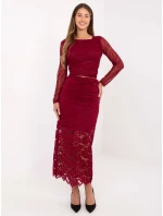 Sukně MI SD G9137.16P bordó Sukně MI SD G9137.16P bordó