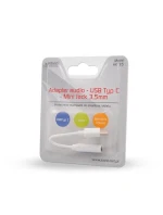 Audio adapter White AK-35 USB Type 3.1 C (M) – Jack 3.5mm (F) - Savio