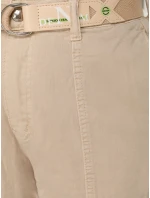 Dámské džíny mom fit s vysokým pasem a páskem béžové FashionStreet UY2917