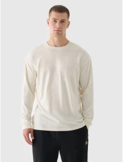 Pánské tričko oversize s potiskem a dlouhým rukávem 4F 4FRAW24TLONM507-83S