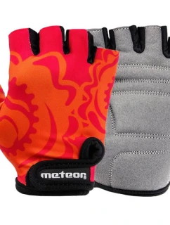 Cyklistické rukavice Meteor Big Flower JR 24181-24183