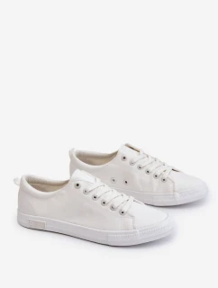Dámské hladké nízké tenisky Big Star LL274058 Bílé