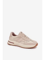 Kožené Dámské Sportovní Boty Sneakers Daniel Lopez Just Dare SS2D4043 Béžové