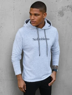 Pánská šedá mikina FashionStreet BX5456