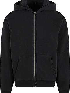 Build your Brand BY 285 Pánská mikina s kapucí z těžké bavlny "Fluffy" 56.0285 black