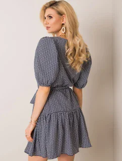 Šaty LK SK 508151.34P tmavě modrá a červená