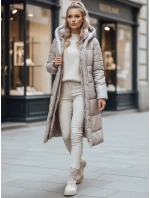 Dámský kabát LINA beige FashionStreet TY3110