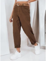 Dámské džíny mom fit hnědé FashionStreet UY2844 Dámské džíny mom fit hnědé FashionStreet UY2844