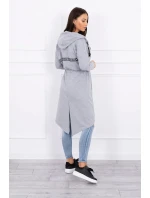 Delší zadní plášť šedý Delší zadní plášť šedý