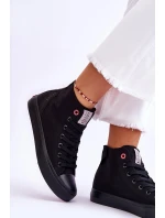 Dámské klasické vysoké tenisky Cross Jeans LL2R4088C černé Dámské klasické vysoké tenisky Cross Jeans LL2R4088C černé