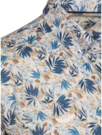 Pánská květinová bílá košile FashionStreet DX2634