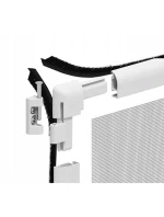 MOSKYTIÉRA NA DVEŘE ALU 100X215 BÍLÁ BASIC PLUS