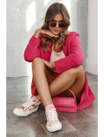 Dámské tenisky High Big Star LL274048 Béžovo-růžová Dámské tenisky High Big Star LL274048 Béžovo-růžová