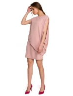 Dámské šaty S262 Pudr růžová - Stylové Dámské šaty S262 Pudr růžová - Stylové