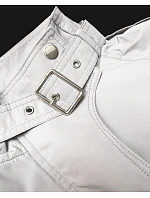 Dámská tenká bunda s větrovým límcem Goodlookin světle béžová (P3-6302-12)