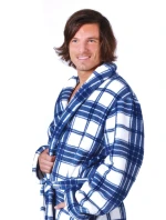 Pánský župan 2132 Ryan kostkovaný - Vestis Pánský župan 2132 Ryan kostkovaný - Vestis