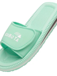 Klapky na suchý zip Kubota klasické pastelově zelené K25SS-100-001-17-1