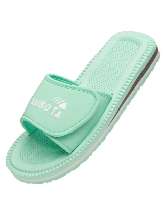 Klapky na suchý zip Kubota klasické pastelově zelené K25SS-100-001-17-1