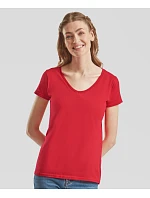 Fruit of the Loom Lady-Fit Iconic 150 V-Neck T Dámské tričko s výstřihem do V 16.1444 deep navy Fruit of the Loom Lady-Fit Iconic 150 V-Neck T Dámské tričko s výstřihem do V 16.1444 deep navy