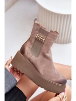 Zazoo 60498 Dámské Botky Chelsea Na Platformě A Klínu Černé Zazoo 60498 Dámské Botky Chelsea Na Platformě A Klínu Černé