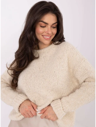 Jumper MI SW WK32601.19 světle béžový