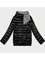 Lehce zateplená oboustranná bunda do boků Goodlookin black (P21-7213/7212-1)