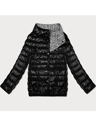 Lehce zateplená oboustranná bunda do boků Goodlookin black (P21-7213/7212-1) Lehce zateplená oboustranná bunda do boků Goodlookin black (P21-7213/7212-1)