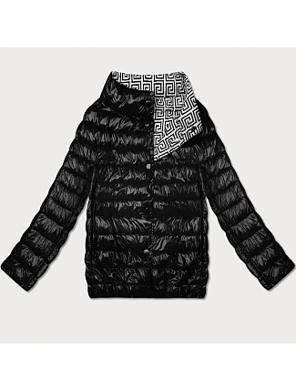Lehce zateplená oboustranná bunda do boků Goodlookin black (P21-7213/7212-1)