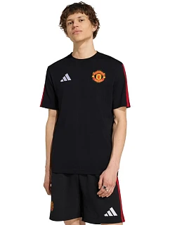Pánské tričko adidas Manchester United DNA, černé, KH4793