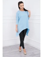 Oversize halenka v modré barvě