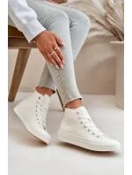 Dámské Zateplené Tenisky Z Eko Kůže Bílé Big Star OO274932