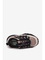 Dětské Tenisky Se Šňůrkou Béžové Nanelita