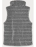 Černá dámská vesta s nápisy (676ART)