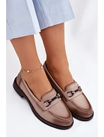 Kožené dámské mokasyny Vinceza Béžové